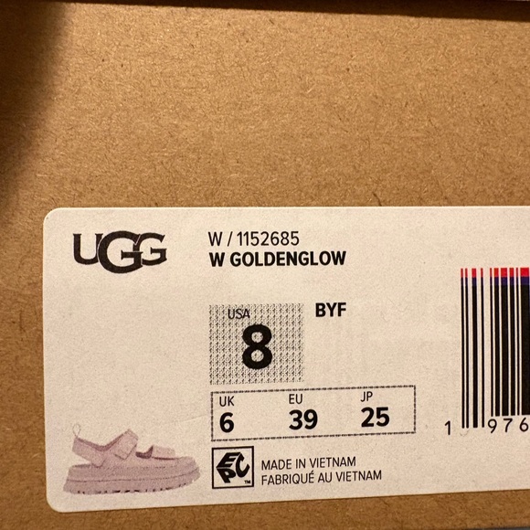 NIB UGG Goldenglow Platform Sandals in Bay Fog Size 8 - Picture 6 of 6
